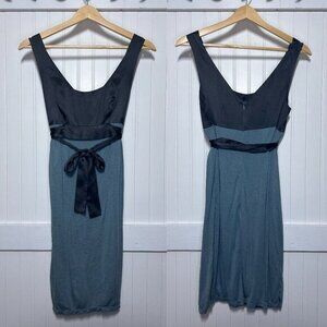 Saja Dress Sleeveless Blue Babydoll Tie Waist Elegant Empire A-Line Fairy Glam